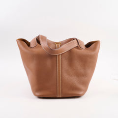 Hermes Picotin 22 Clemence Gold - Stamp Z