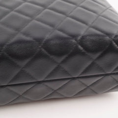 Chanel Seasonal Caviar 24A Clutch with Chain Black