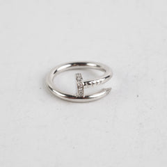 Cartier Juste Un Clou Ring White Gold Diamonds SIZE 52 HOLD BC