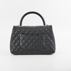 Chanel Medium Coco Handle Caviar Black