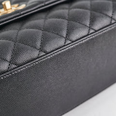 Chanel Medium Coco Handle Caviar Black