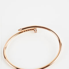 Cartier Juste Un Clou Juc Daimonds Pink Gold Size 14 Bracelet 2022
