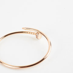 Cartier Juste Un Clou Juc Daimonds Pink Gold Size 14 Bracelet 2022