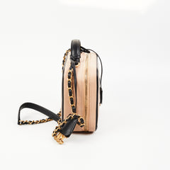 Chanel Filigree Vanity Case Beige/Black