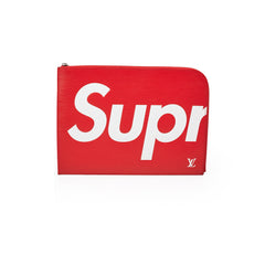 Louis Vuitton X Supreme Pouch Epi Red