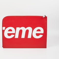 Louis Vuitton X Supreme Pouch Epi Red