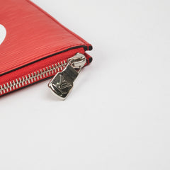 Louis Vuitton X Supreme Pouch Epi Red