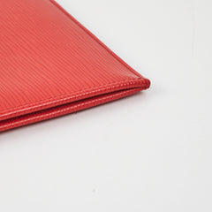 Louis Vuitton X Supreme Pouch Epi Red
