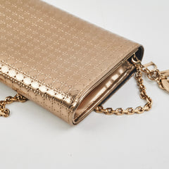Christian Dior Champange Gold Wallet On Chain  WOC