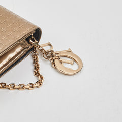 Christian Dior Champange Gold Wallet On Chain  WOC