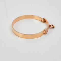 Hermes Collier De Chien Small Gold Diamond Bracelet