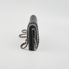 Chanel Caviar Wallet On Chain WOC Black