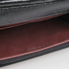 Chanel Caviar Wallet On Chain WOC Black