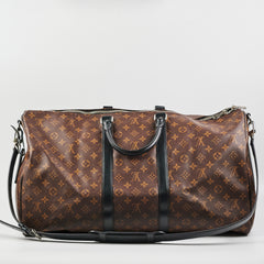 Louis Vuitton Keepall 55 Bandoulière Monogram Macassar