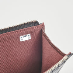 Chanel Zipper Card Holder Black