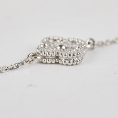 Van Cleef and Arpels Sweet Alhambra 1 Motif Diamond  Bracelet