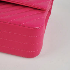 Chanel Medium Classic Flap Chevron Lambskin Pink