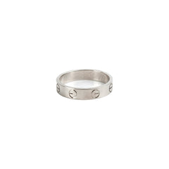 Cartier Love Ring White Gold Small Size 50