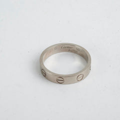 Cartier Love Ring White Gold Small Size 50
