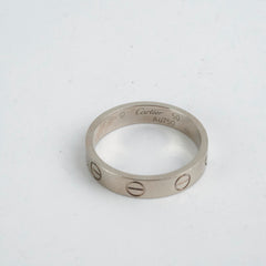 Cartier Love Ring White Gold Small Size 50