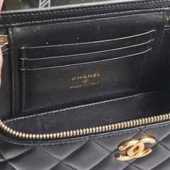Chanel Seasonal Vanity Top Handle Black