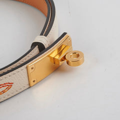 Hermes Kelly 18 Belt Nata/Orange - B Stamp