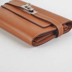 Hermes Kelly Wallet Epsom Gold- C Stamp