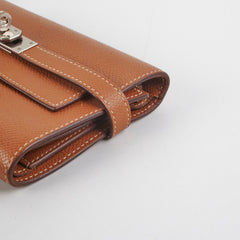 Hermes Kelly Wallet Epsom Gold- C Stamp