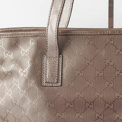 Gucci Silver/Grey Monogram Tote