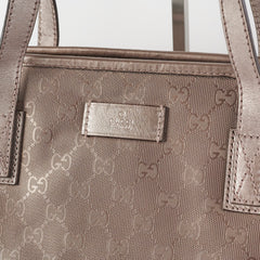 Gucci Silver/Grey Monogram Tote