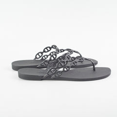 Hermes Island Noir Sandals Size 40