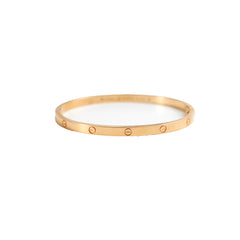 Cartier Love SM Size 16 Yellow Gold Bracelet