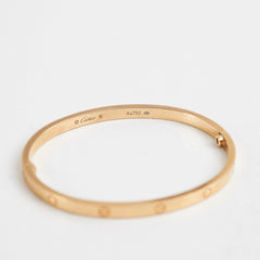 Cartier Love SM Size 16 Yellow Gold Bracelet