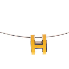 Hermes Pop H Necklace Yellow