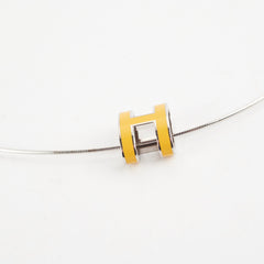 Hermes Pop H Necklace Yellow