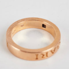 Bvlgari Rose Gold Diamond Ring Size 51
