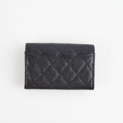 Chanel Card Holder Caviar Black