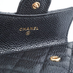 Chanel Card Holder Caviar Black