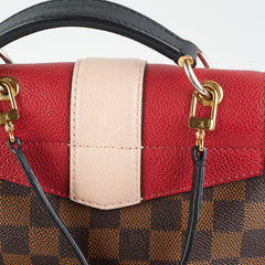 Louis Vuitton Clapton Damier Ebene Red Backpack