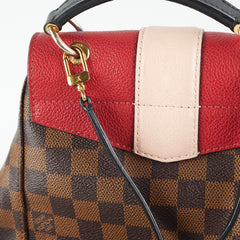 Louis Vuitton Clapton Damier Ebene Red Backpack