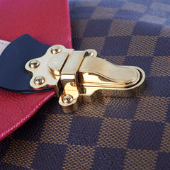 Louis Vuitton Clapton Damier Ebene Red Backpack