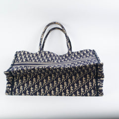 Christian Dior Book Tote Large Navy