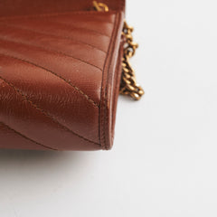 Gucci GG Marmont Matelasse Mini Bag Tan WOC Wallet on chain