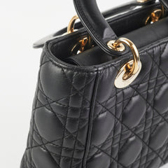 Christian Dior Lady Dior Small Black Lambskin