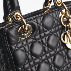 Christian Dior Lady Dior Small Black Lambskin