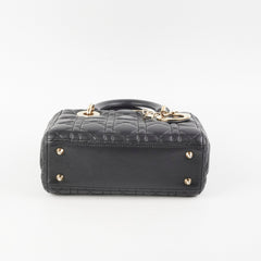 Christian Dior Lady Dior Small Black Lambskin