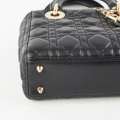 Christian Dior Lady Dior Small Black Lambskin