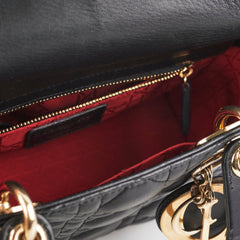Christian Dior Lady Dior Small Black Lambskin