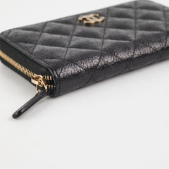 ITEM 14 - Chanel Wallet Zip Wallet Black