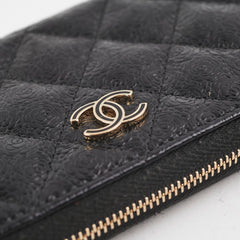 ITEM 14 - Chanel Wallet Zip Wallet Black